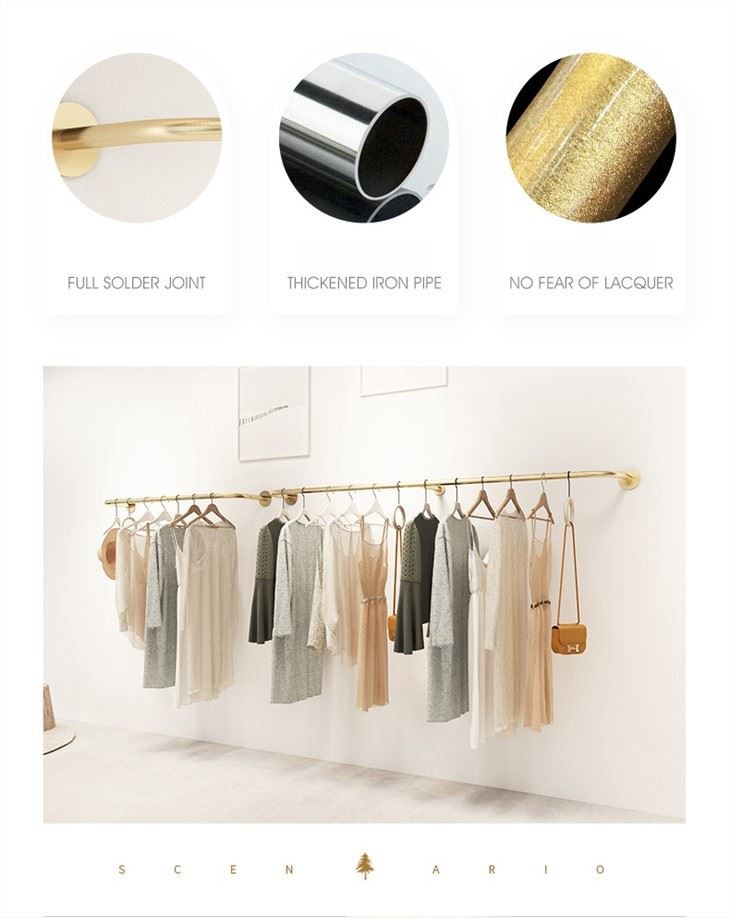 Custom Stainless Steel Cloth Store Display Design